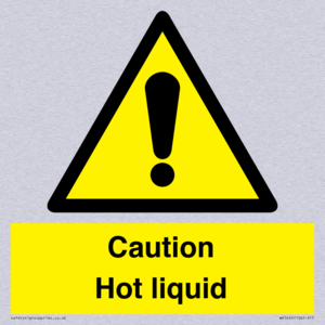 Caution Hot liquid